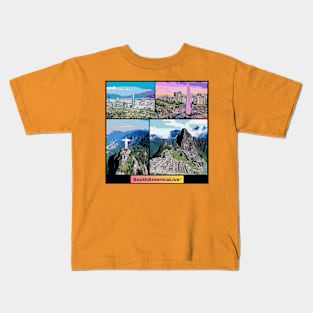 South America Live Rio Buenos Aires Santiago Machu Picchu Kids T-Shirt